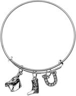 🐴 infinity collection equestrian charm bracelet: horse lovers jewelry & cowgirl accessories for her logo