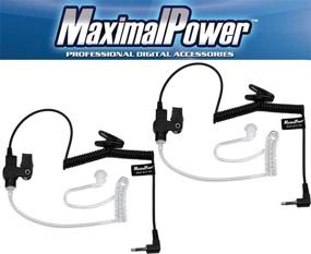 img 1 attached to MaximalPower RHF 617-1N 3.5mm Receiver/LISTEN ONLY Surveillance Headset Earpiece - 2 Pack