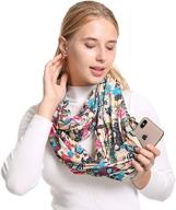 🧣 infinity scarf with concealed zipper pockets - top travel scarves for women, girls & men logo