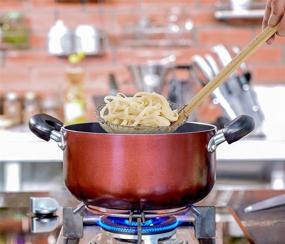 img 1 attached to 🍜 Helen Chen's Asian Kitchen 7-Inch Stainless Steel Spider Strainer Basket with Natural Bamboo Handle - Silver/Brown: The Perfect Kitchen Tool for Asian Cooking!