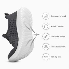 img 2 attached to 👟 Flysocks Women's Lightweight Fashion Sneakers: Breathable, Non-Slip Shoes for Walking, Sports, Gym & Travel