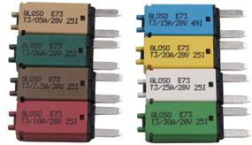 img 2 attached to 🧯 T Tocas 28V DC Manual Reset Mini ATM Circuit Breakers: 5A 6A 7.5A 10A 15A 20A 25A 30A (8pcs)