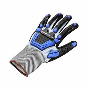 img 1 attached to AmazonCommercial Goldsilk Nitrile Gloves Protection Occupational Health & Safety Products for Personal Protective Equipment