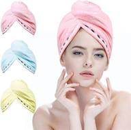 drying towels absorbent microfiber turbans logo