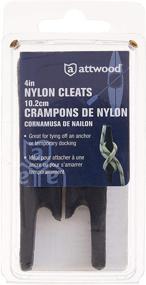 img 1 attached to 🛥️ Attwood 11783-2 Nylon Cleats, 4" Length, Pre-Drilled for #12 Fasteners, Sold in Pairs, Ideal for Anchor Tie-Offs and Temporary Docking