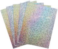 📦 holographic self-adhesive silver paper sheets - hygloss products, made in usa - 8-1/2 x 11 inches, pack of 5 logo
