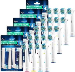 img 3 attached to 🦷 20 Pack of Compatible Precision Brush Heads Refills for Oral B Electric Toothbrush - Soft, Sensitive, Sonic Clean - Oralb Braun Pro 1000 Toothbrush Replacement Heads