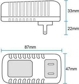 img 1 attached to 💡 LightingWill LED Power Supply: AC 100-240V to DC 12V Transformer for LED Strip Light, 2A Max & 24 Watt Output