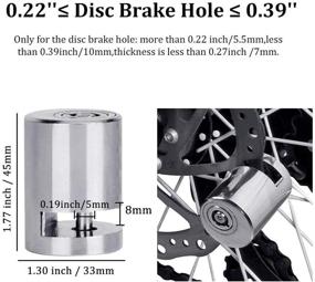 img 1 attached to 🔒 BUENNUS Portable Motorcycle Disc Lock: High-Security Anti-Theft Brake Lock with Reminder Cable - Ideal for Harley, Triumph, Tiger, Ducati, Honda, Yamaha, BMW, Suzuki Bikes