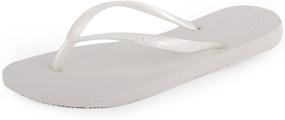 img 4 attached to Женские шлепанцы Havaianas Luna черного цвета - детская обувь на лето