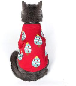 img 3 attached to 🎄 Festive Christmas Pet Sweater: Keep Your Small Dogs and Cats Cozy in Winter and Fall with Warm Sweatshirt and Stylish Dog Clothes. Must-Have Pet Accessories by Redicecream (Size: Small)