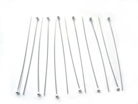 img 1 attached to Qty Sterling Silver Headpins JensFindings