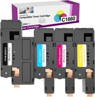 🖨️ limeink 4 pack high yield laser toner cartridges for dell c1660 4g9hp - compatible with c1660w, c1660cnw printers logo