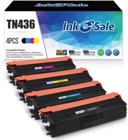 img 4 attached to 🖨️ INK E-SALE Compatible TN436 Super High Toner Replacement (KCMY, 4-Pack) for Brother Printers