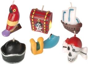 img 1 attached to 🏴 Get the Perfect Pirate-themed Birthday Cake with our Pirate Birthday Cake Candles (6 Piece)