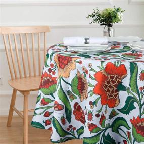 img 2 attached to Durable EHouseHome Indoor Outdoor 🏞️ Tablecloth: Resistant to Stains, Spills, and Wear