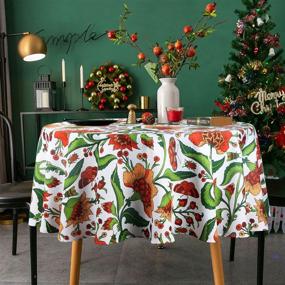 img 3 attached to Durable EHouseHome Indoor Outdoor 🏞️ Tablecloth: Resistant to Stains, Spills, and Wear