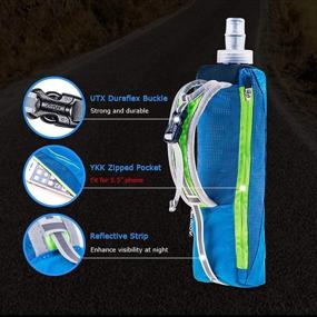 img 1 attached to 🏃 AONIJIE Quick Grip Handheld Water Bottle for Running - Hydration Pack with 500ml Soft Flask