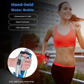 img 3 attached to 🏃 AONIJIE Quick Grip Handheld Water Bottle for Running - Hydration Pack with 500ml Soft Flask