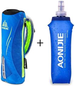 img 2 attached to 🏃 AONIJIE Quick Grip Handheld Water Bottle for Running - Hydration Pack with 500ml Soft Flask