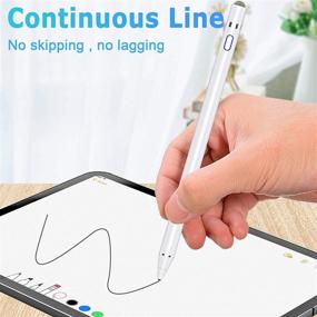 img 2 attached to 🖊️ Digital Pen for Touch Screens - Compatible with iPhone 6/7/8/X/Xr/11/12, iPad, Android, Samsung Phones & Tablets - Drawing and Handwriting on Touch Screen Smartphones & Tablets (iOS/Android)