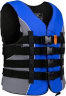 stay safe on the water with xgear adult uscg life jacket - premium water sports life vest logo