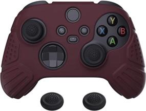img 4 attached to 🎮 Enhance Your Gaming Experience with the eXtremeRate PlayVital Guardian Edition Wine Red Ergonomic Soft Anti-Slip Controller Silicone Case Cover for Xbox Series S and Xbox Series X