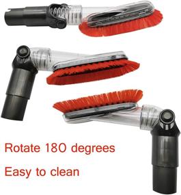 img 3 attached to 🧹 Delicate Surface Cleaner: EZ SPARES Shark Vacuum Replacement Brush - Soft, Flexible, and Anti-Static Crevice Tool for Furniture, Ceiling, and Parquet Floors