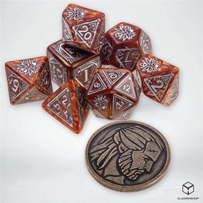 img 2 attached to 🎲 Witcher Dice Set Geralt by Q Workshop