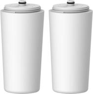 🚿 aq 4125 shower water filter, aquasana replacement + advanced kdf filtration material, pack of 2 - compatible with aq-4100, aq-4100nsh, aq-4105, jonathan product beauty shower filter logo