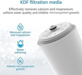 img 2 attached to 🚿 AQ 4125 Shower Water Filter, Aquasana Replacement + Advanced KDF Filtration Material, Pack of 2 - Compatible with AQ-4100, AQ-4100NSH, AQ-4105, Jonathan Product Beauty Shower Filter