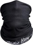 indie ridge black motorcycle face mask: ultimate protection against dust and wind - ride in style with outdoor neck gaiter logo