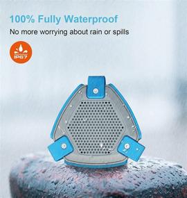 img 2 attached to HEYSONG Bluetooth Shower Speaker: Mini Waterproof Outdoor Speakers with Stereo Sound - Perfect for Home Party, Beach, Pool, Travel