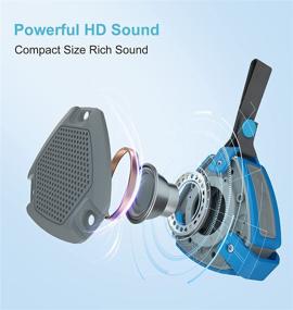 img 3 attached to HEYSONG Bluetooth Shower Speaker: Mini Waterproof Outdoor Speakers with Stereo Sound - Perfect for Home Party, Beach, Pool, Travel