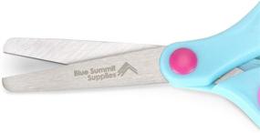 img 1 attached to 📚 30-Pack Blue Summit Supplies Kids Scissors: Comfort Grip Safety Scissors for Schools and Classrooms - Orange, Blue, and Pink Children Scissors