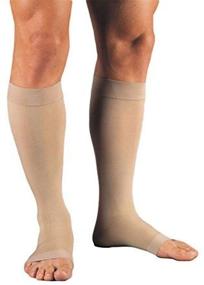 img 4 attached to 🧦 JOBST Relief Knee High Compression Socks, Open Toe, Beige, Small - 20-30 mmHg