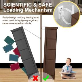img 2 attached to 🏠 Secure Your Home with Furniture Straps (10 Pack) - Baby Proofing Anti Tip Anchors Kit for Cabinets and Walls, Protect Your Child and Pet from Falling Furniture, Adjustable Safety Straps Earthquake Resistant