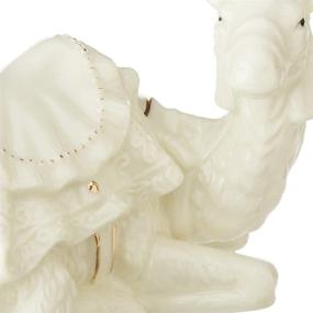 img 2 attached to Belleek Holiday Collection Manger Set: Classic White Beauty for your Festive Décor