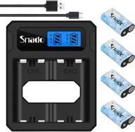 🎮 snado xbox one battery 4 pack - 2200mah rechargeable controller battery and lcd charger for xbox one series logo