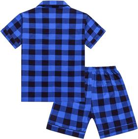 img 3 attached to 🩳 Stylish Button Shorts Boys' Clothing Sets with Fashionable Sleeves