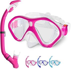 img 4 attached to 🤿 Tongtai Snorkeling Gear: Anti-Leak Snorkel Mask and Tempered Glass Diving Mask for Free Breathing, with Anti-Fog Technology and 180º Panoramic View for Swimming. Available in Sizes for Adults, Kids, Youth, and Children