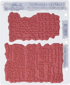 img 1 attached to 🖌️ Stampers Anonymous Tim Holtz Ledger Script Cling Rubber Stamp Set, 7"x 8.5" - Premium Quality Stamps for Craft and Art Projects