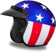 🏍️ dot approved daytona helmets 3/4 open face motorcycle helmet with graphics logo