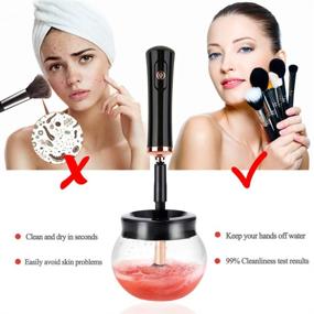 img 1 attached to 💄 Super-Fast Electric Makeup Brush Cleaner and Dryer - Premium Automatic Brush Cleaner Machine for Makeup Tools (Black)