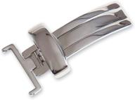 🔒 quality chrome single fold deployment buckle: durable and reliable fastening solution logo