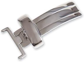 img 1 attached to 🔒 Quality Chrome Single Fold Deployment Buckle: Durable and Reliable Fastening Solution