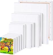 uratot 12-piece assorted size canvas panels: creative blank painting panels for artists logo