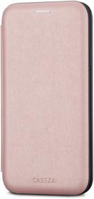 img 4 attached to IPhone 11 Flip Case Rose Gold - CASEZA Dublin PU Leather Case - Premium Vegan Leather Wallet Book Folio Cover For The Original IPhone 11 (6