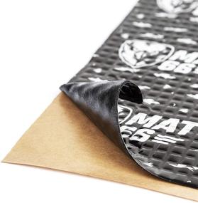img 2 attached to 🚗 MAT66 ProBlack 80 мил антивибрационный коврик для автомобиля - лучший бутиловый автомобильный звукоизоляционный материал для аудиоизоляции и звукоамортизации, покрывает 36 квадратных футов.