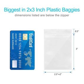 img 2 attached to 🔐 Convenient Resealable Plastic Ziplock Stickers: Ideal for Any Use